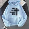 PRAYFOR Charlie Kirk Hoodies Graphic Printing Soft Sweatshirts Long-sleeved  Fleece Clothing  Harajuku Charlie Kirk Pullovers