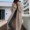 Long Lazy Style Sweater, Women's Autumn and Winter Loose and Versatile Long Sleeved Knitted Cardigan Jacket