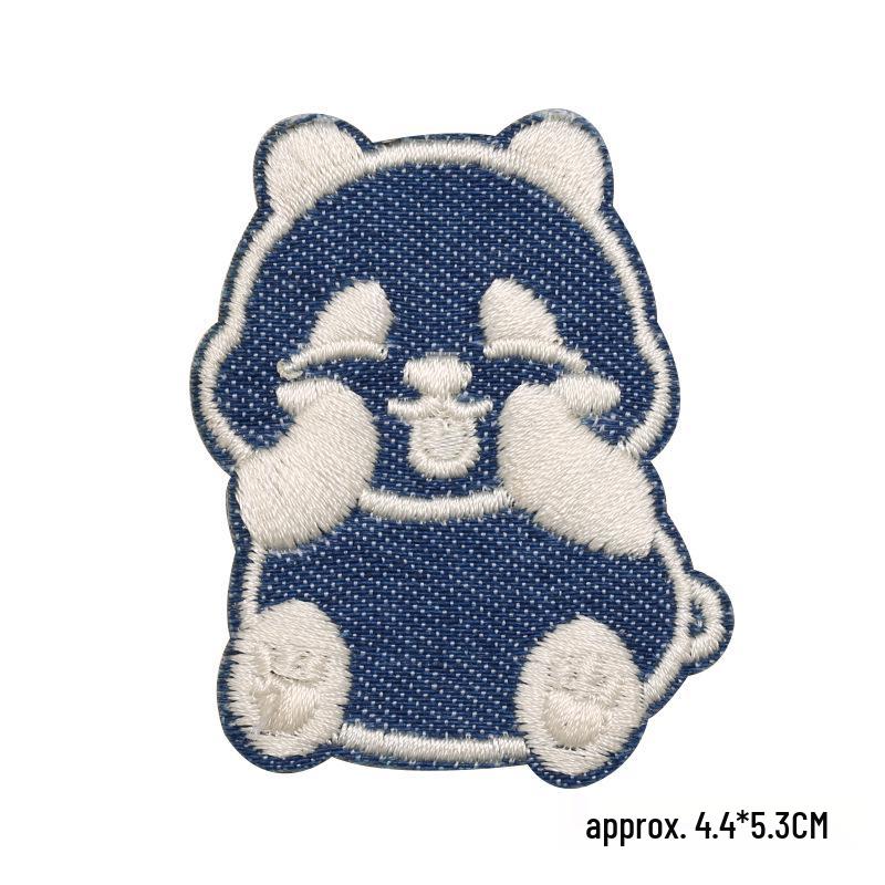 Самоклеящиеся термоаппликации «Мишка» для джинсов, рубашек, брюк и сумок