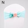 1PC Stretch Chair Bands Bowknot Flower Chair Sashes Banquet Event Decor Wedding Party Supplies