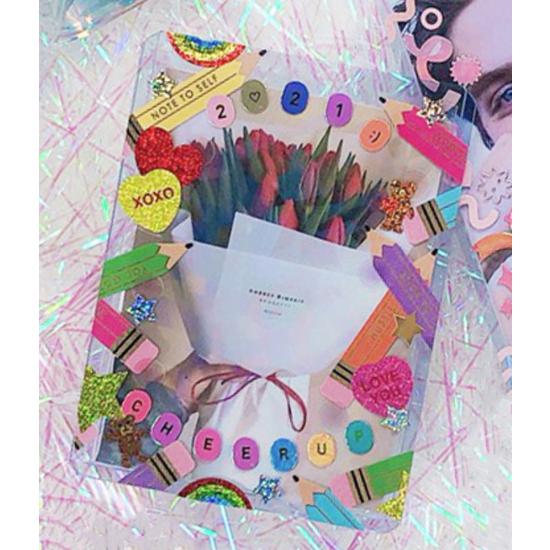 Жесткий пластиковый контейнер для хранения фотокарточек с верхней загрузкой 30p, популярная корейская игра