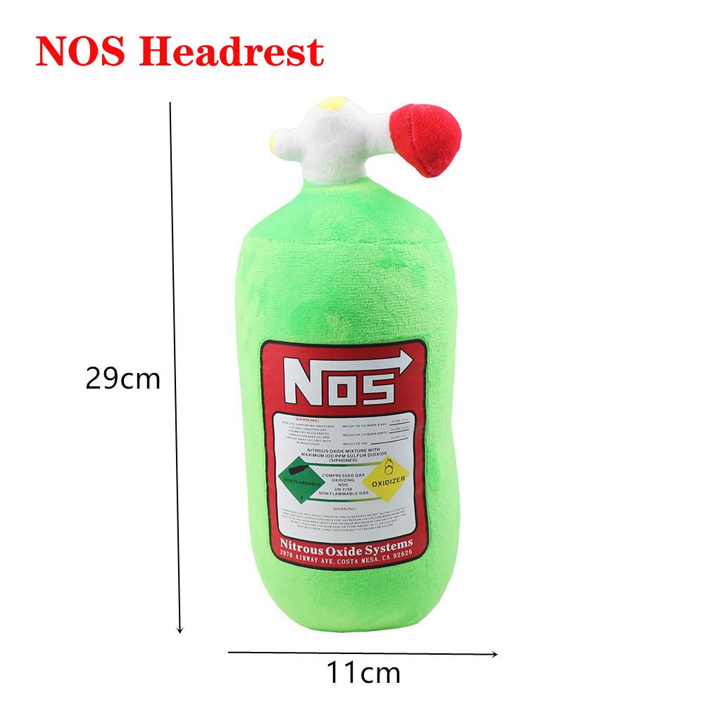 Подголовник для автомобильного сиденья NOS Подушка для шеи JDM Style Азотный баллон Креативный подголовник Поясничная подушка Автомобильные аксессуары Интерьер
