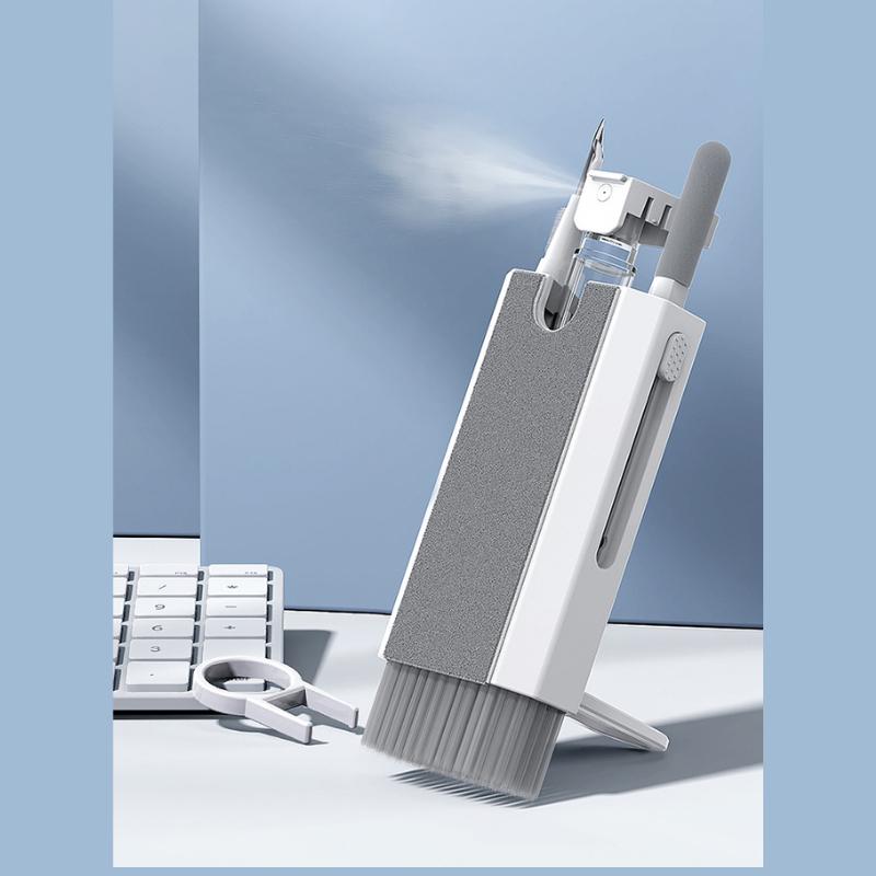 8 In 1 Cleaning Kit Computer Keyboard Cleaner Brush Earphones Cleaning Pen For Headset iPad Phones Cleaning Tools Keycap Puller