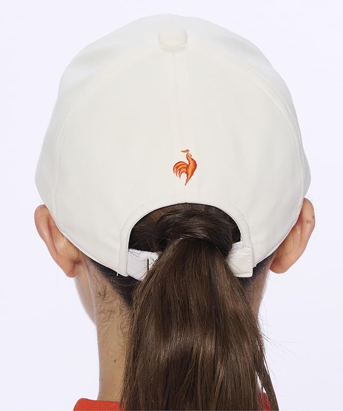 Кепка Coq Sportif Sagara с вышивкой, пушистая, стильная, впитывающая пот, быстросохнущая, антибактериальная и устойчивая к запахам, для гольфа LG4FCP02L WH00 [Le Golf]