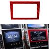 Red Carbon Fiber Center Console Panel Trim Fit For Infiniti Q50 Q60 14-19