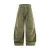 American-Style Multi-Pocket Cargo Pants for Men, Army Green, 2025 New Autumn Trendy Brand, Retro Loose Fit, Curved Knife Casual Pants for Men