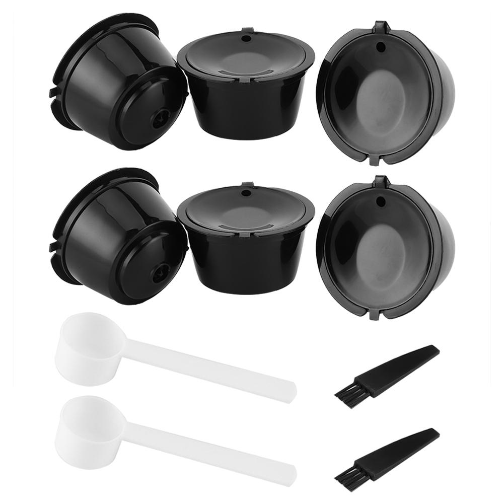 2 комплекта капсул для кофе, многоразовые многоразовые фильтрующие чашки, подходящие для кофемашин Nestle DOLCE GUSTO