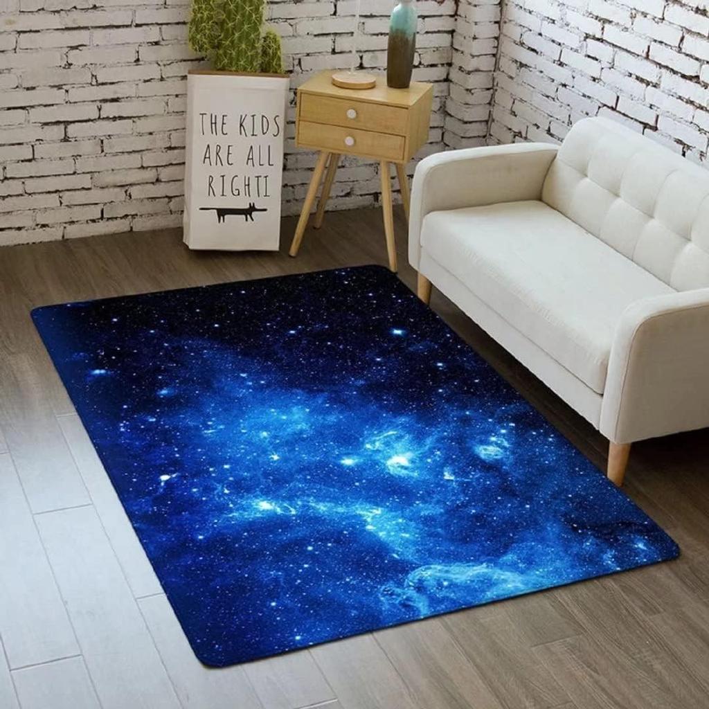 3D Галактика Ковер Космос Кухонный Коврик для Детской Комнаты Мальчика Нескользящий Ковер для Ползания в Детской Игровые Коврики для Столовой