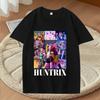 K-Pop Охотники на демонов Huntrix Девичья группа классическая футболка мужчины женщины Оверсайз 100% Хлопок короткий рукав Летний принт УнисексТопы