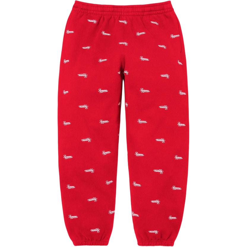 Supreme FW25 WEEK18 Repeat Script Sweatpant Knitted Sweatpants Unisex SUP-FW25-185