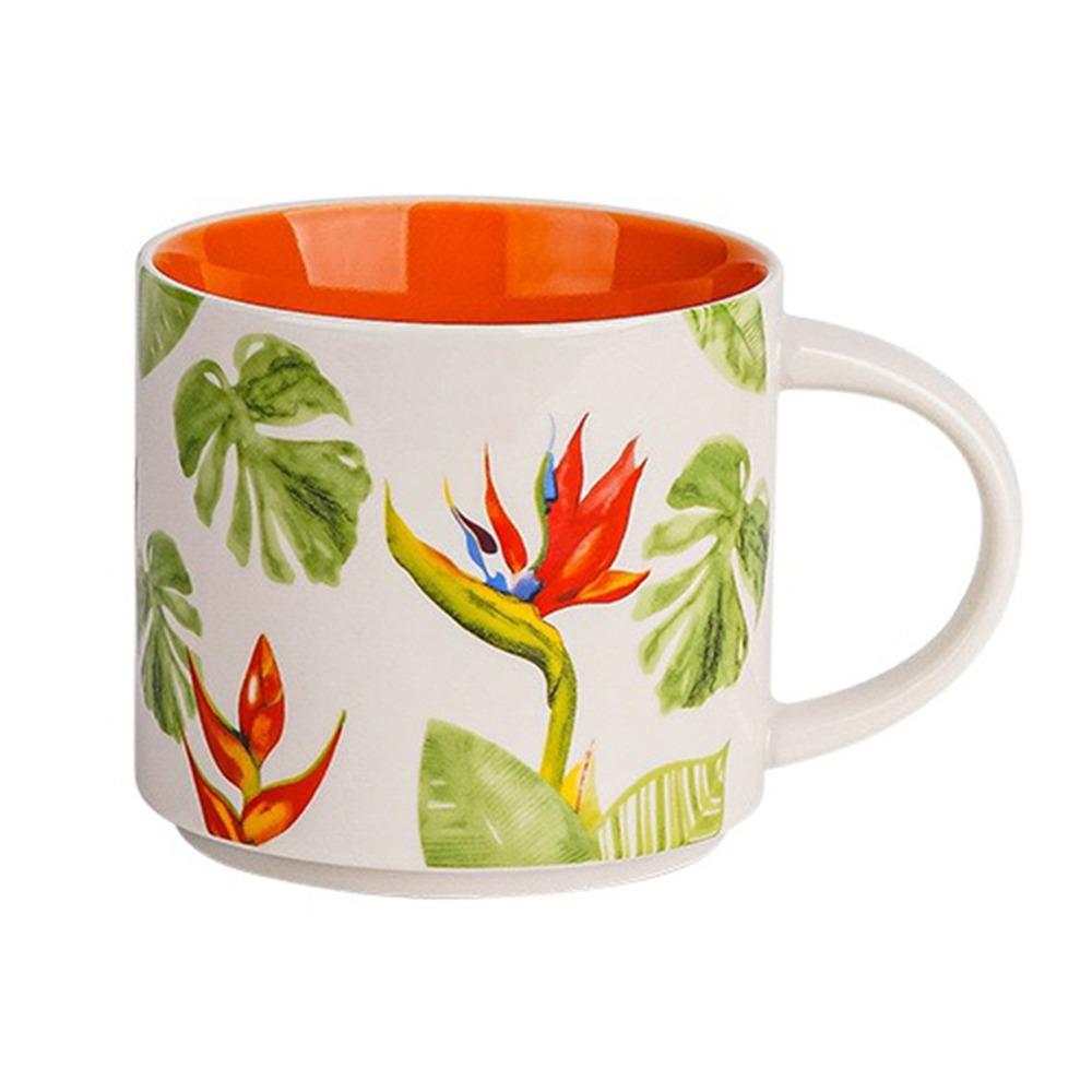 Креативная чашка для чая, цветочная цветная чашка для воды, подарки на день рождения, керамическая кофейная кружка, бытовая