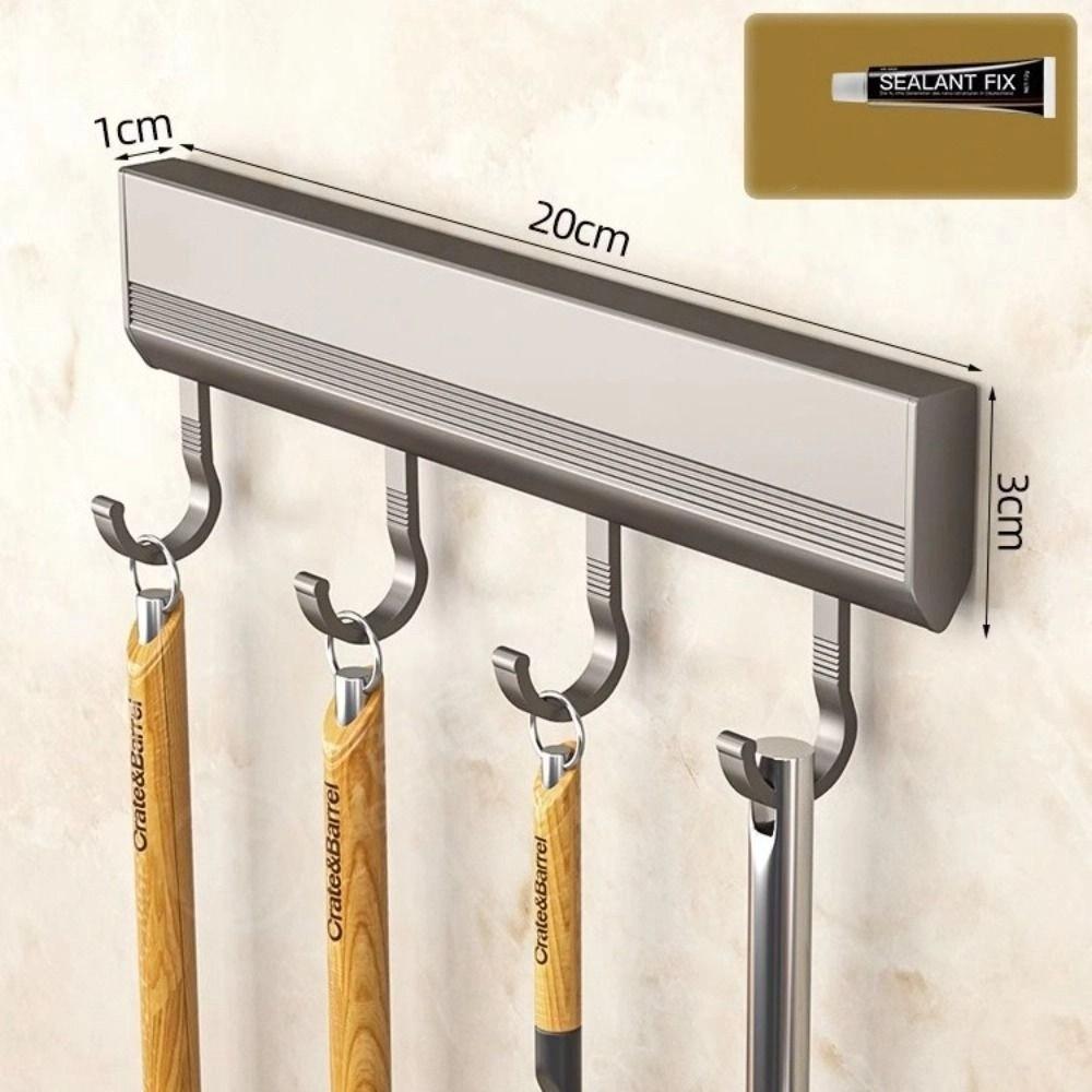 Wall Mounted Kitchen Storage Rack Aluminum Alloy Coat Hangers Quality Towel Hanger Kitchen