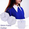 Women Cotton Fake Collar Blouse Vintage Solid Detachable Shirt Collar False Lapel Blouse Women Clothes Accessories