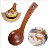 Long Handle Rice Tableware Ramen Wooden Spoon Natural  Kitchen Supplies Soup Scoops