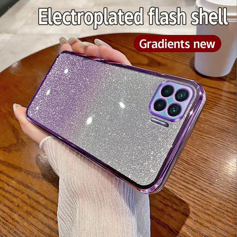 Для OPPO A93 2020 чехол OPPO F17 Pro Reno 4 Lite Reno 4F чехол для телефона блестящий блестящий силиконовый объектив камеры мягкая задняя крышка