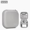 Boona Bluetooth Oortelefoon Case Headset Tas Pu Leer Eva Hard Shell Voor Ipod Shuffle Opladen Kabel Oortelefoon Geheugenkaarten