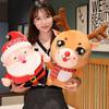Cute Santa Claus Doll Plush Toy Elk Doll Deer Ragdoll Christmas Gift Ornament