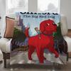 Cartoon Clifford the Big Red Dog Blanket Design Lightweight  For Dorms, Naps, Living Room, Office,Sofa,All Season