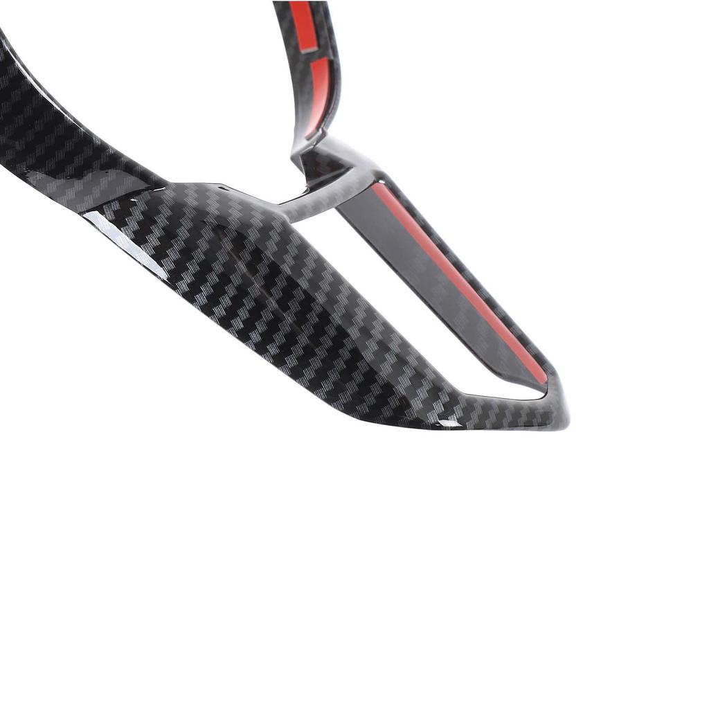 ABS Carbon Fiber For BMW ix 2025-2025 Car Steering Wheel Decorative Frame Stickers Car Interior Accessories