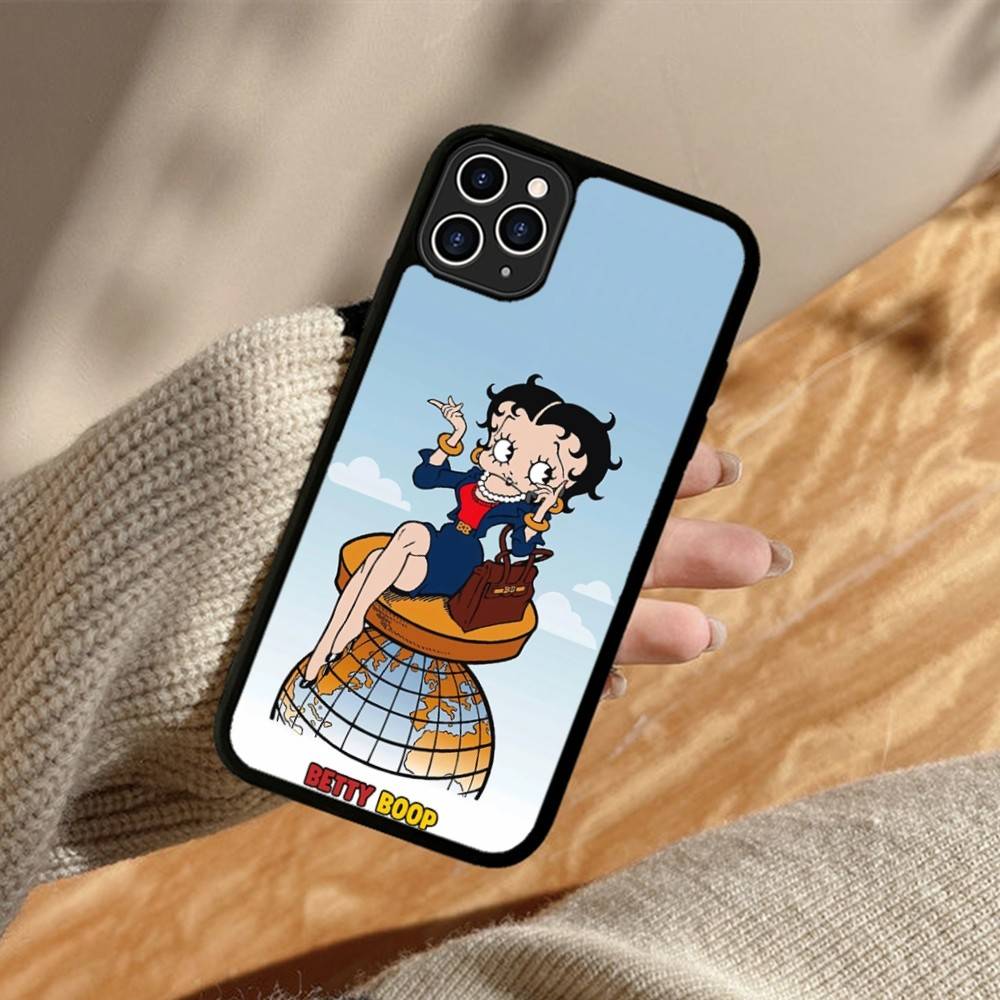 B-Betty-Cute-B-Boop For iPhone 11 12 13 14 15 16 17 Pro Max Plus TPU+PC Shockproof Back Phone Cases