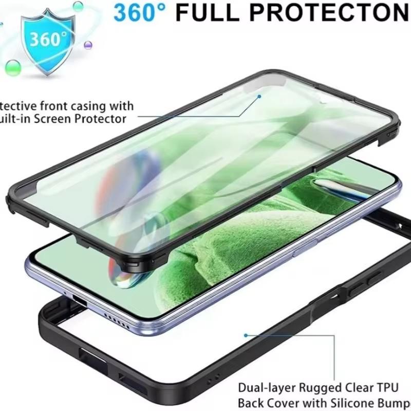 360 Full Phone Case For POCO X7 X6 M6 X5 X4 X3 Pro 5G Screen Protector Cases For POCO F7 Ultra F6 F5 M4 M3 Pro X3 NFC C65 Cover