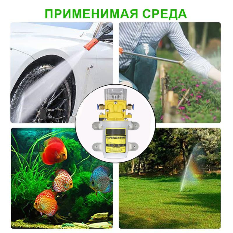 DC12V Agricultural Electric Spray Water Pump Small High-pressure Spraying Pump Self-priming Diaphragm Pump Pesticide Water Pump