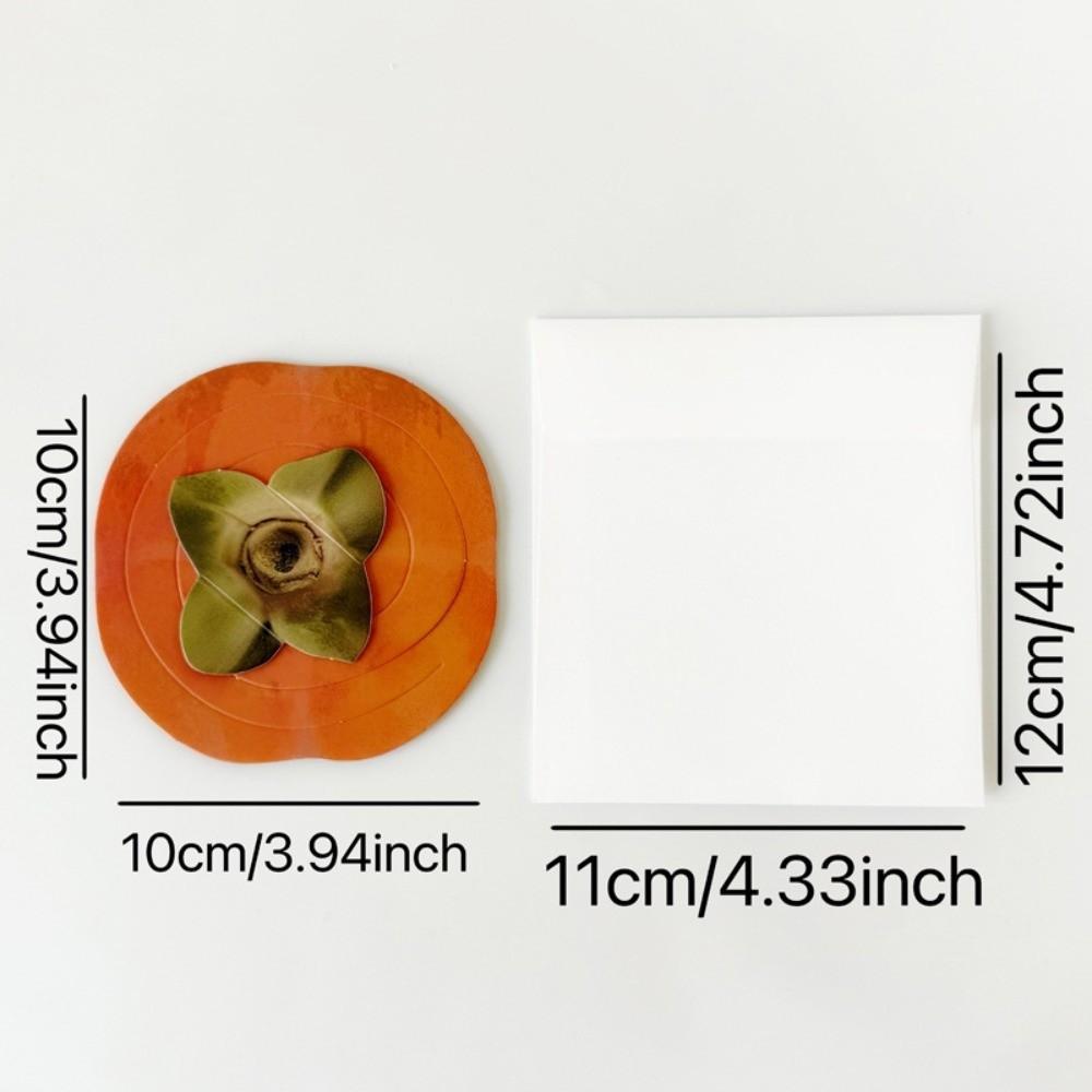 3D Fruit Shaped Greeting Card Foldable Festival Greeting Card Birthday Gift Postcards Festival