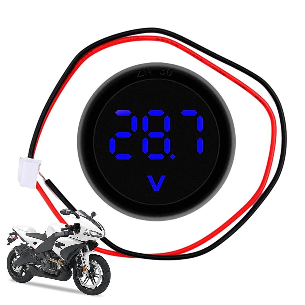 Автомобильный вольтметр, Автомобильный тестер, Тестер напряжения, Светодиодный цифровой вольтметр Автомобильный монитор DC4-
