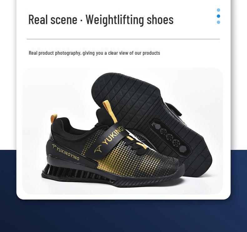 2025 Мужские сверхлегкие кроссовки для тяжелой атлетики: 5-е поколение, Дышащая, Обувь для комплексных тренировок приседаний