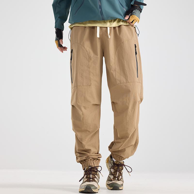 Брюки High Street Charge Мужские Весенне-осенние Средней толщины Американский трендовый бренд Прямые Спортивные Свободные Рабочие Спортивные брюки