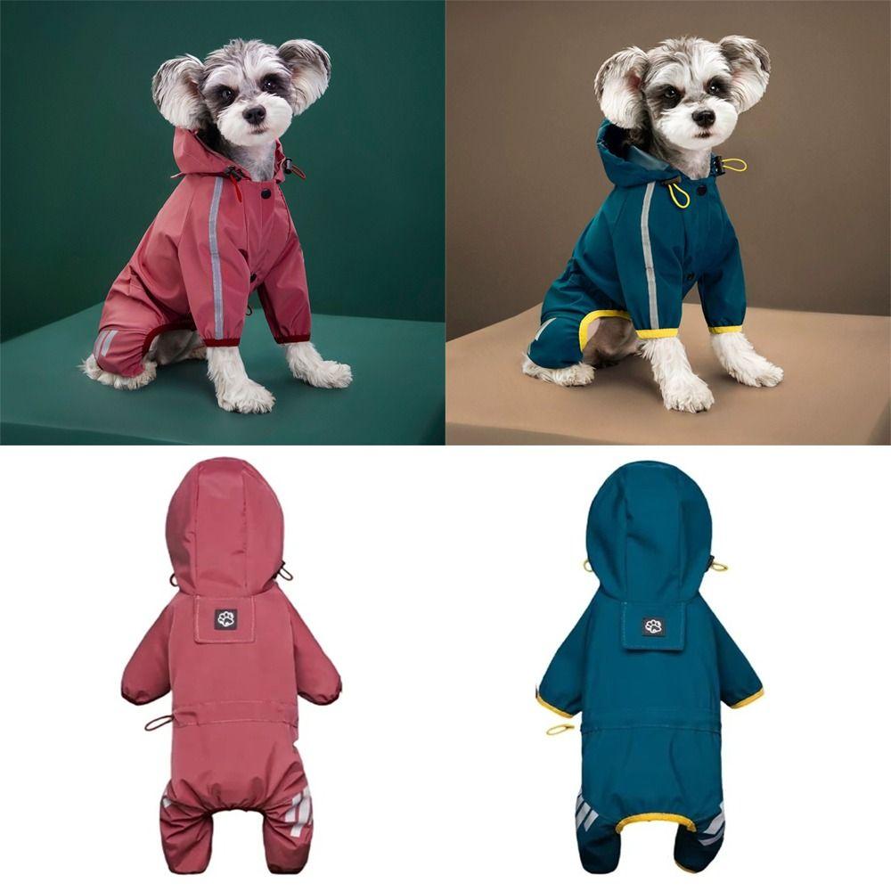 Lightweight Pet Raincoats Waterproof Jumpsuit Raincoat Dog Raincoat  for Small Medium Dogs