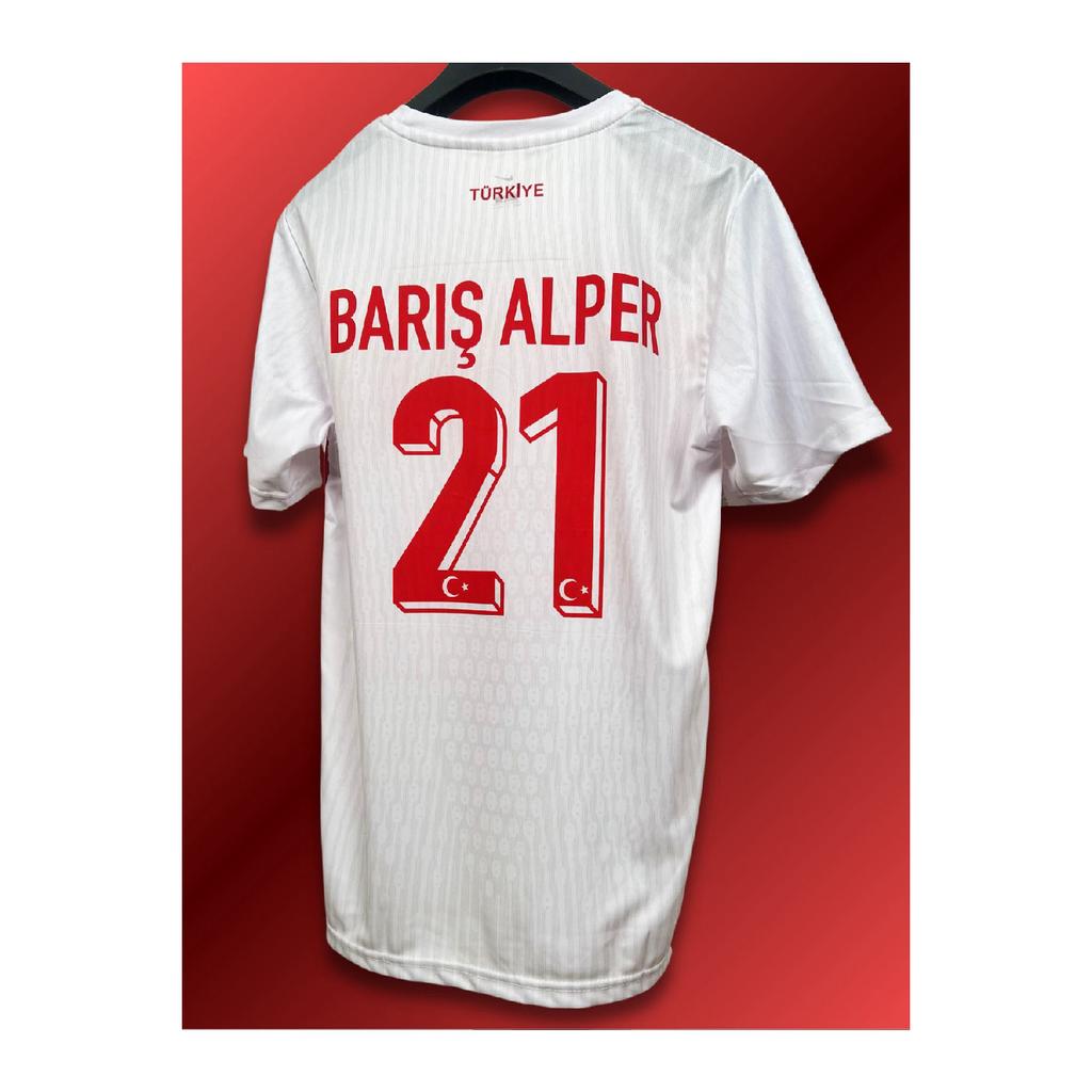 Trkiye Bar Alper Ylmaz White (bay) Kids Football Jersey