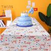Прямоугольная скатерть с днем ​​рождения, одноразовая скатерть с принтом звезды, детский день рождения, детский душ, свадьба, домашний декор, 137x274 см