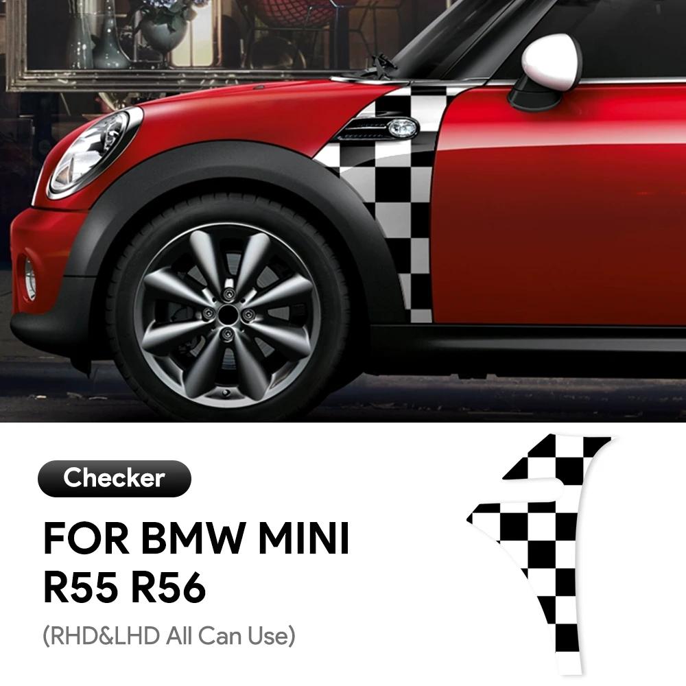 2 шт./комплект для Mini Cooper R55 R56 R61 R60 Countryman Декоративная накладка-жабра на крыло Наклейка Декор Автоаксессуары Автостайлинг