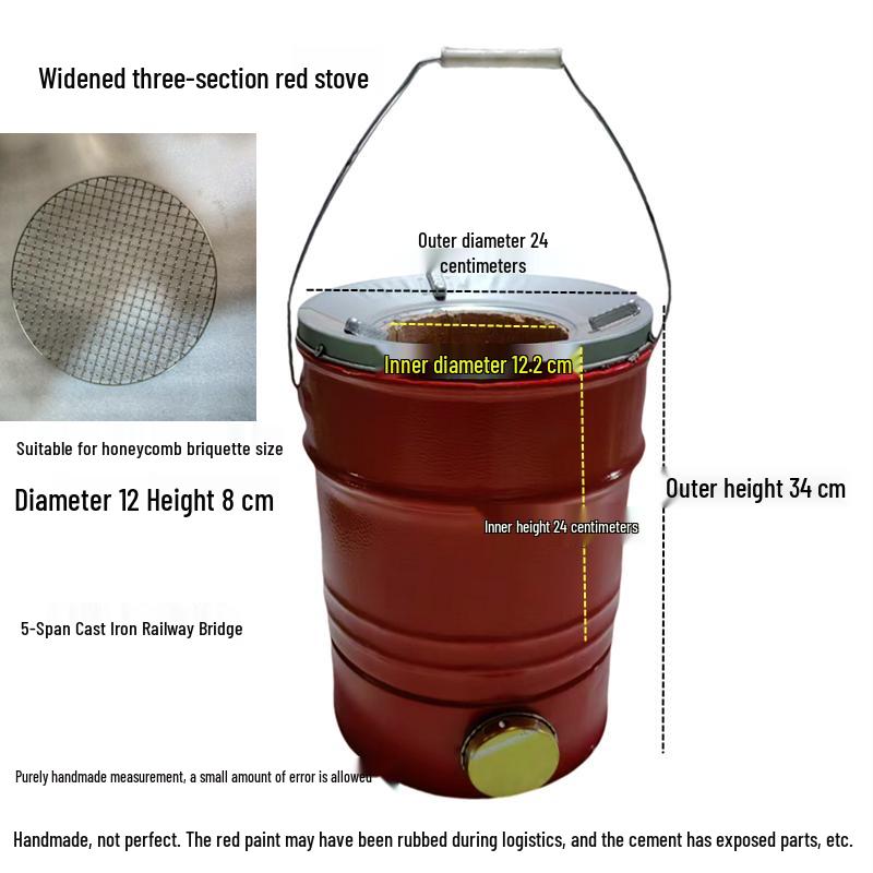 Компактная сотовая угольная печь для домашнего обогрева и кипячения воды - Идеально для новых домов
