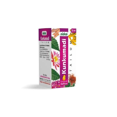 Кункумади: омолаживающее масло (25 мл), Kunkumadi Tailum,