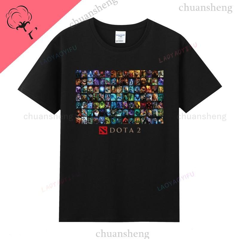 Футболки Dota2 С Героями Игры Печатная Футболка Топ Shadow Fiend Pudge Axe Slardar Sven Wraith King Cent Phoenix Унисекс Одежда