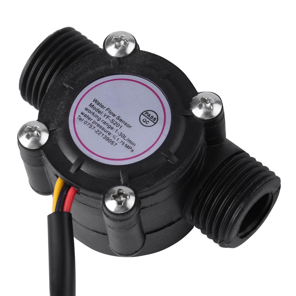 High Precision DN15 G1 2 Water Flow Sensor Hall Effect Flowmeter 1 30L Min