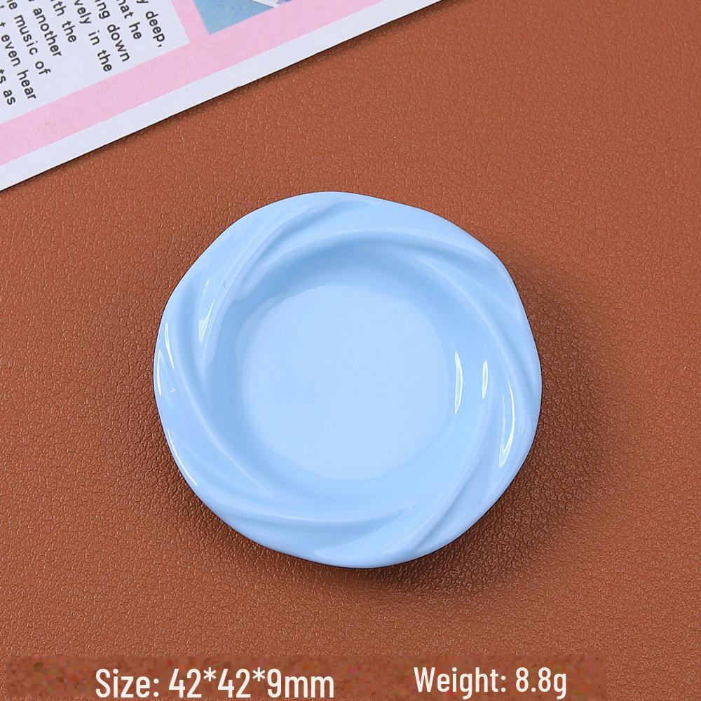 Cartoon Multicolor Swirl Plate Resin Glue DIY Accessories for Hairpins & Magnets