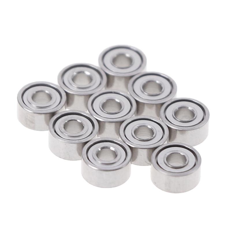 10Pcs 681Xzz 1.5X4X2Mm Open Miniature Bearings Ball Mini Hand Bearing Spinner