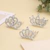 Love Heart Crystal Crown Hair Comb Star Rhinestone Hairpins Stylish Children Tiara Headband  Daily