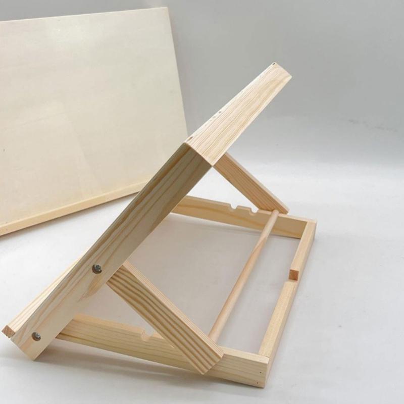 Portable Wood Tabletop Easel Angles Adjustable Drawing Easel Stand for Artist Beginner Sketching Watercolor Oil Painting