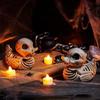 Resin Halloween Duck Skeleton Model Grotesque Halloween Desktop Decoration Skull-And-Duck Statue