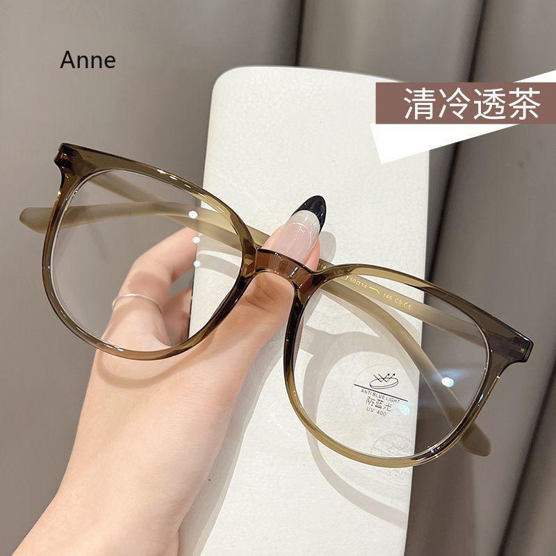 Large Frame Myopia Glasses High-Definition Anti-Blue Light Nearsighted Eyeglasses Women Men Unisex Diopter 0 -0.5 -1.0 To -4.0