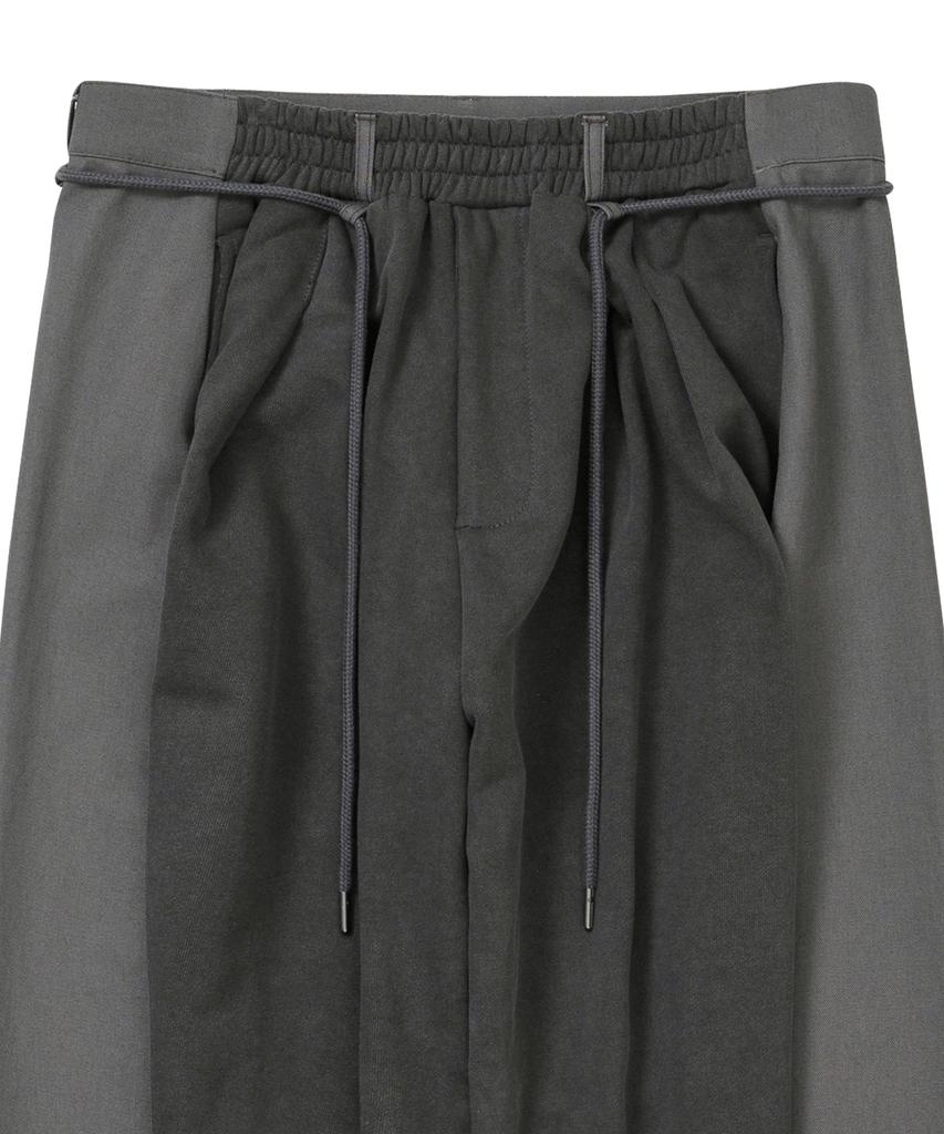 AJOBYAJO Dual Fabric Hybrid Pants [Charcoal]
