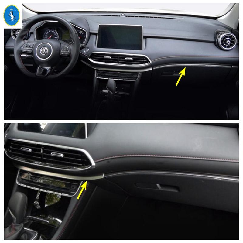 Silver Auto Accessories Window Lift / Air AC Central Control / Glove Box Sequ Cover Trim For MG HS / HS Plug-in - 2024