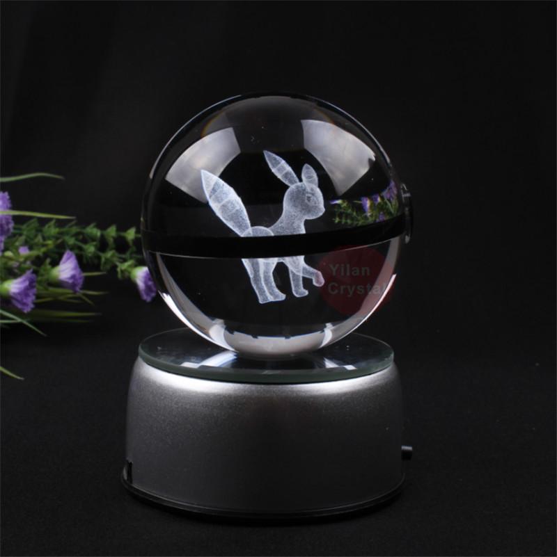 Crystal Ball With LED Base Night Lights Christmas Birthday Gift for Kids 3D Illusion Toy Lamp Nightlight for Kids Children Boys