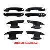 LHD RHD For MG3 Hybrid 2024 2025 ABS Carbon Fiber Black Car Door Handle Cover door bowl catch Protector Styling Auto Accessories