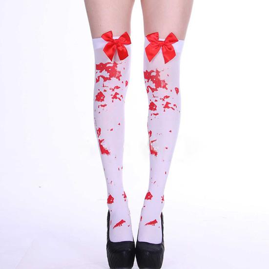 Длинные носки, аксессуары для костюмов ужасов, эластичные длинные носки для Хэллоуина, косплея, вечерние, для фестиваля