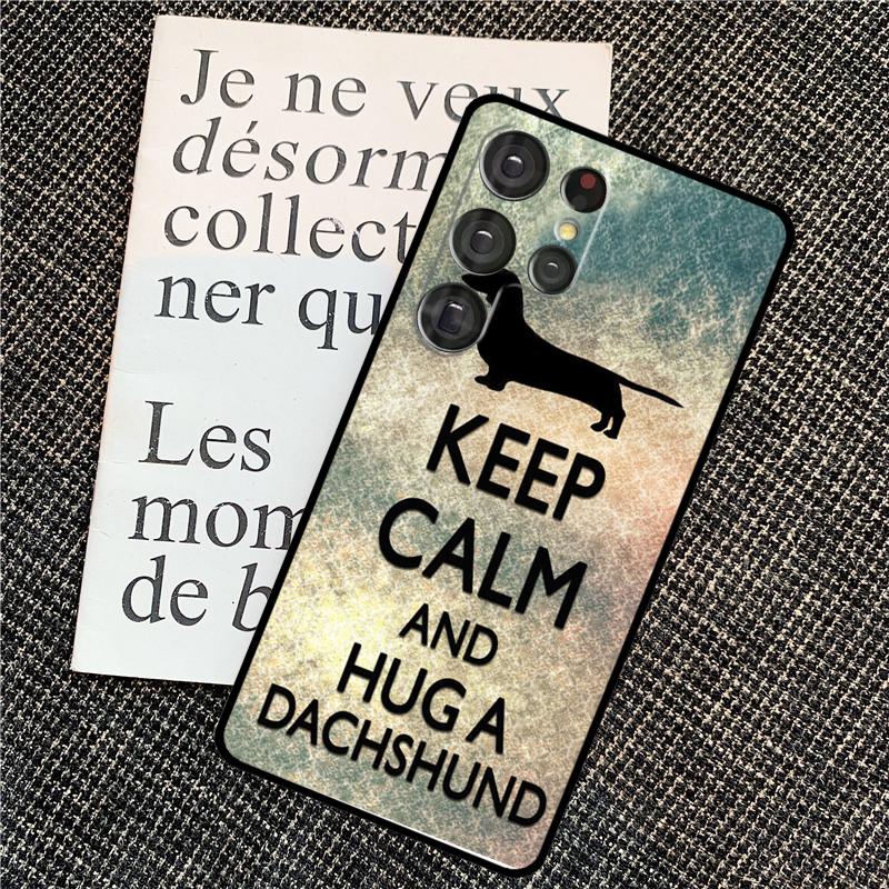 Sausage Dog Dachshund Quotes Case For Samsung Galaxy S24 S25 Ultra S20 S21 S22 S23 Ultra S9 S10 Plus S25 FE Back Cover